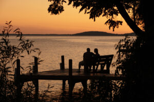 Sunset on the dock.