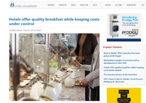 Hotel Management Breakfast