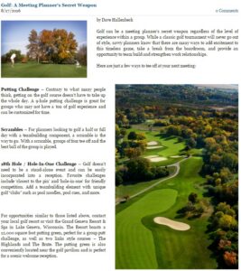 Midwest Planners Golf