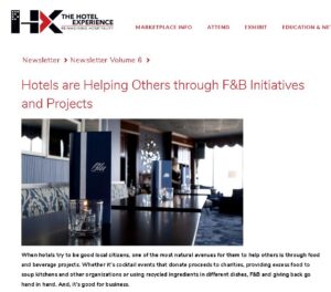 Blu and Tim Smith Quoted in Hotel Experience Newsletter