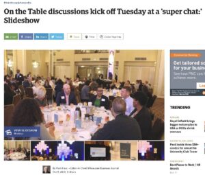 On the Table at Hilton Milwaukee City Center